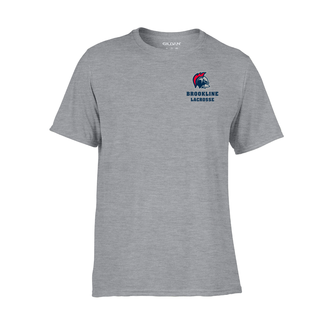 Brookline Lacrosse Performance Logo T-Shirt (Adult)
