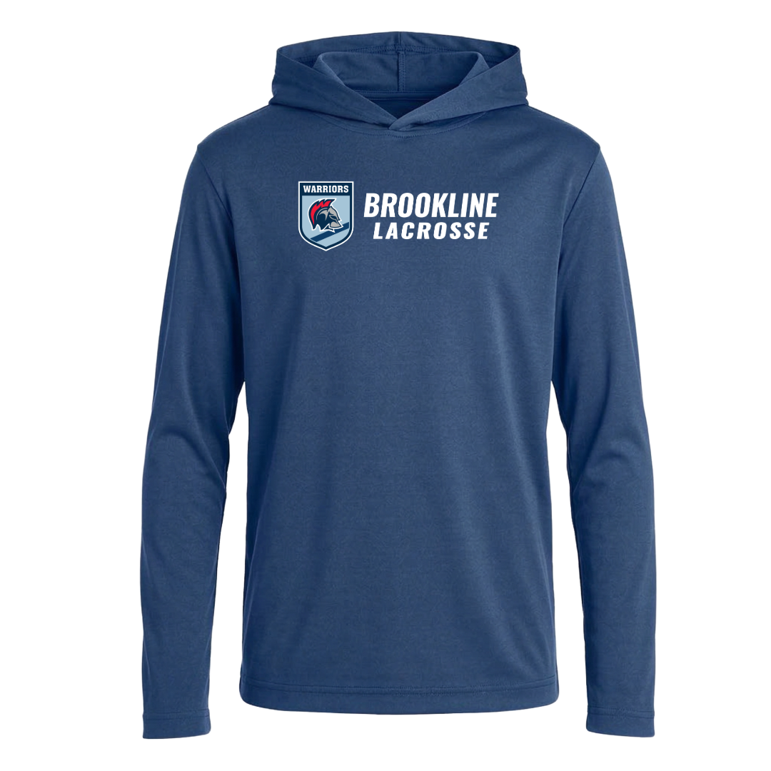 Brookline Lacrosse Warrior Performance Hooded T (Adult)