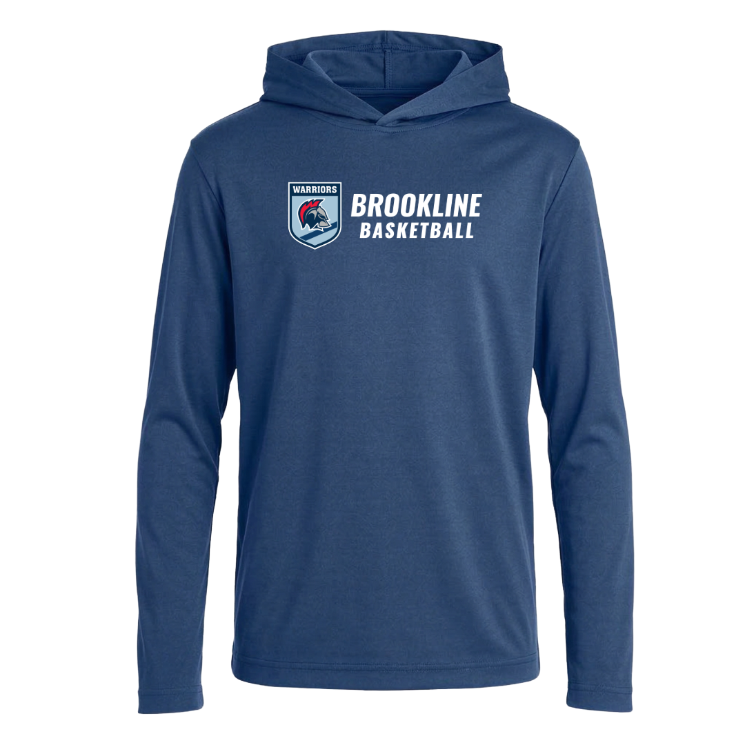 Brookline Basketball Warrior Hooded T (Adult)