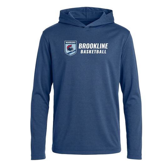 Brookline Basketball Warrior Hooded T (Adult)