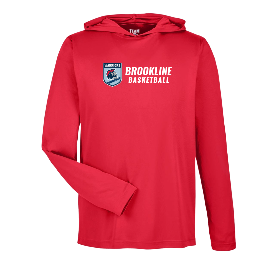 Brookline Basketball Warrior Hooded T (Adult)