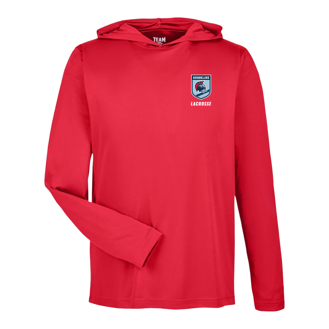 Brookline Lacrosse x Unit 1 Shield Performance Hooded T (Adult)