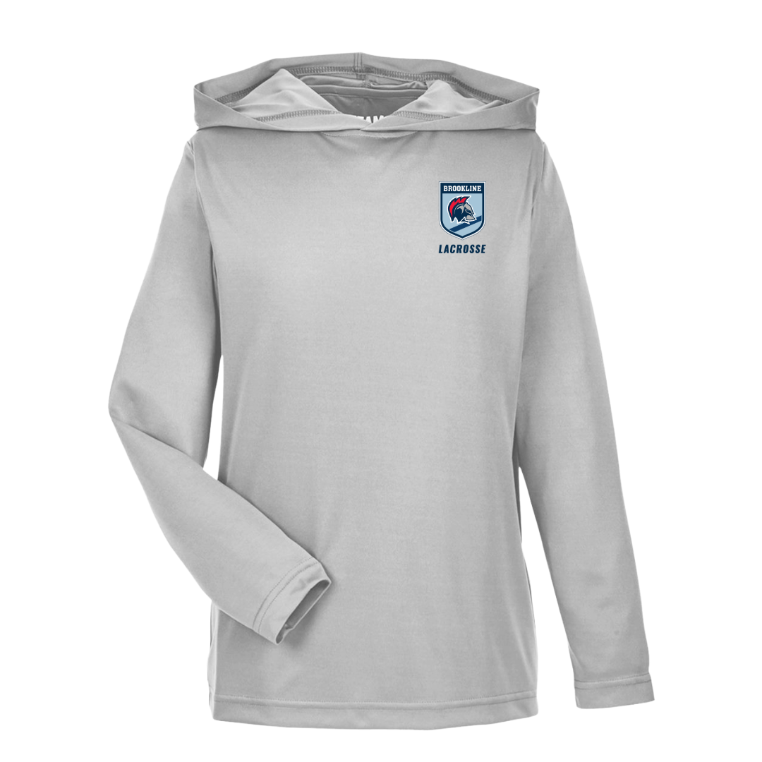 Brookline Lacrosse x Unit 1 Shield Performance Hooded T (Adult)