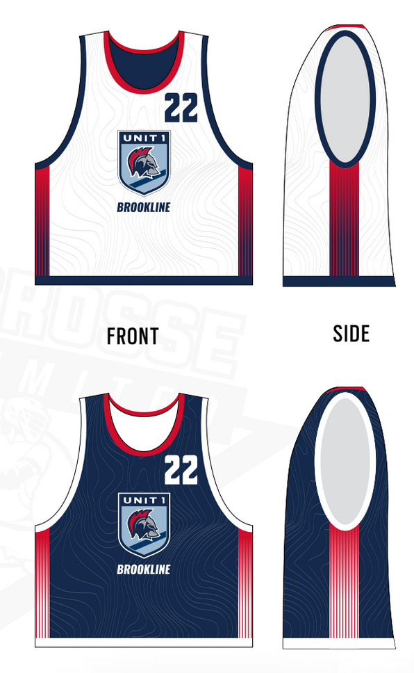 Unit 1 Brookline Reversible Game Jersey (Boys/Mens)