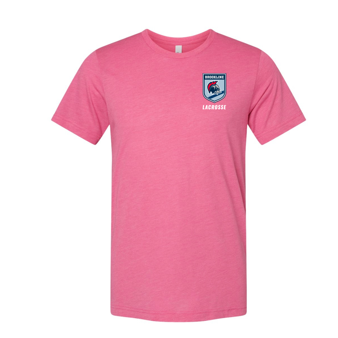Unit 1 Athletics X Brookline Lacrosse Pink Shield T-Shirt (Youth)