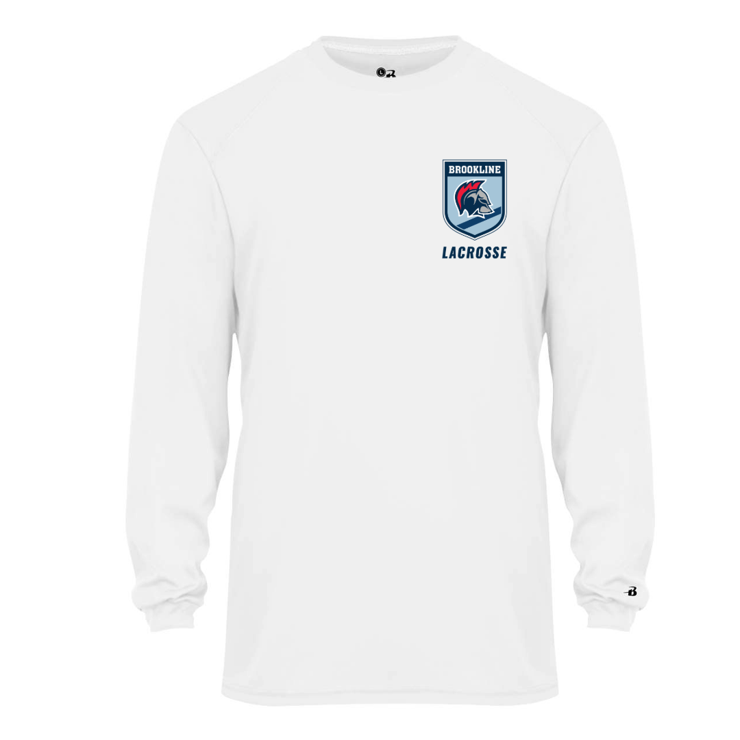 Unit 1 Athletics X Brookline Lacrosse Shield Long Sleeve Performance T-Shirt (Youth)