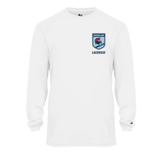 Unit 1 Athletics X Brookline Lacrosse Shield Long Sleeve Performance T-Shirt (Youth)
