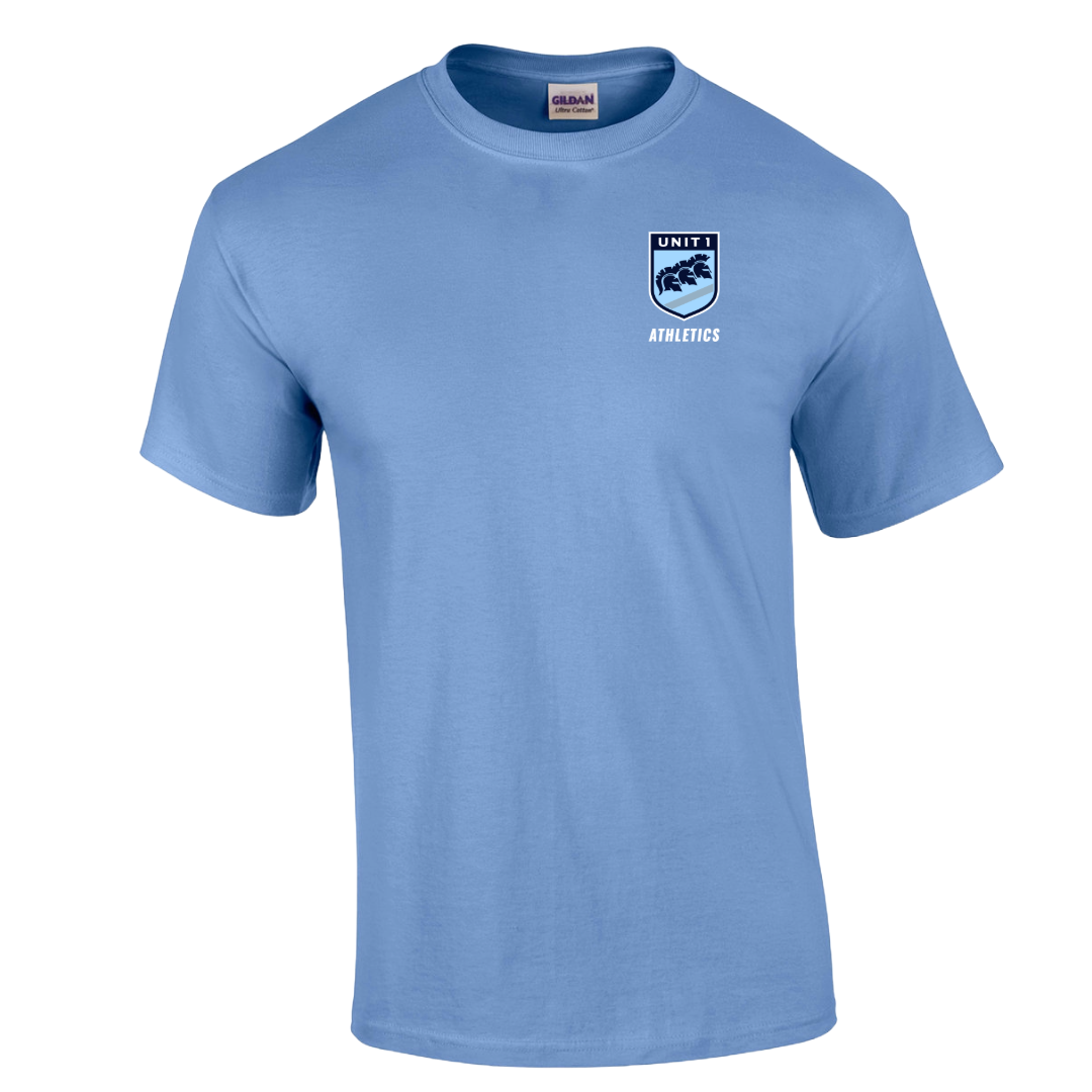 Unit 1 Athletics Shield Logo Dryblend T-Shirt (Adult)