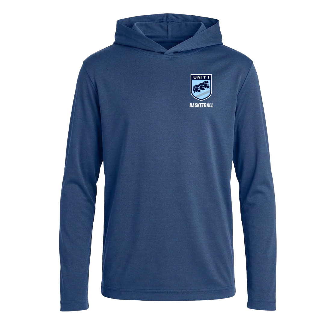 Unit 1 Basketball Shield Hooded T (Adult)